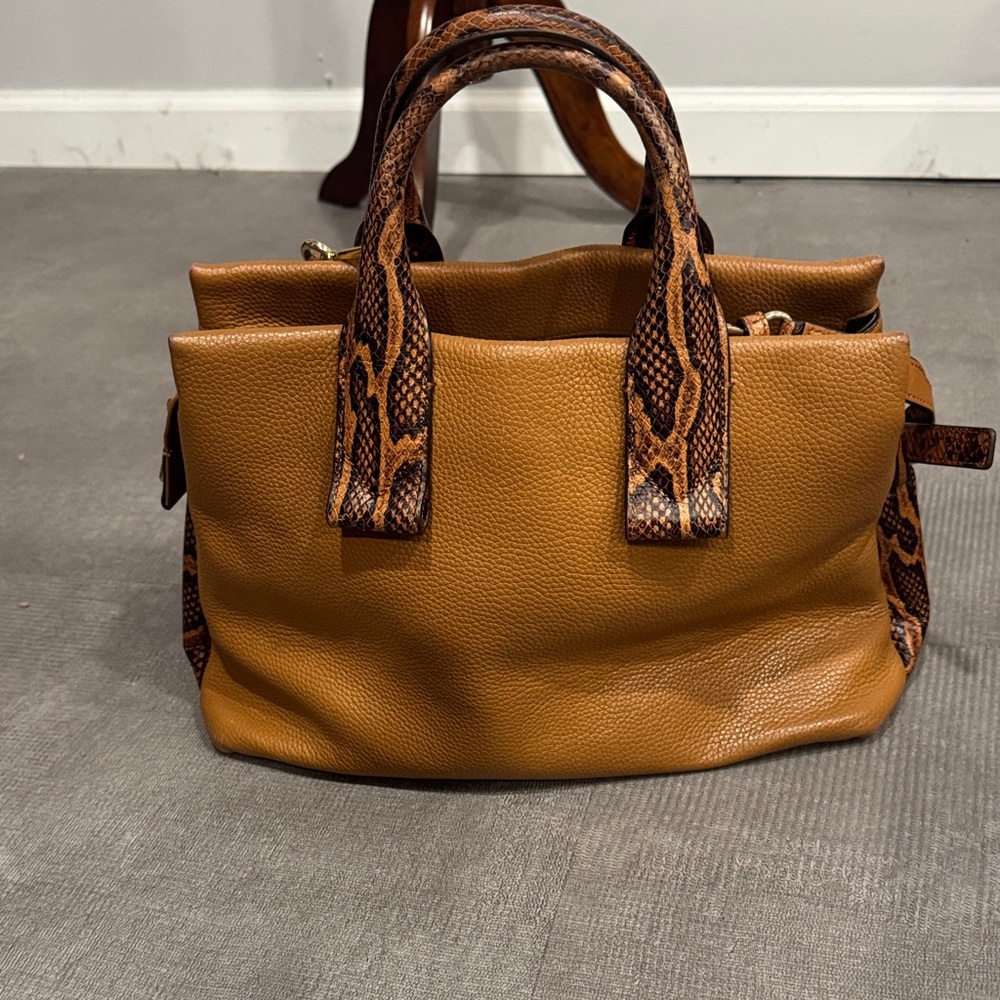 Michael Kors Rollins Small Python Leather Satchel… - image 6